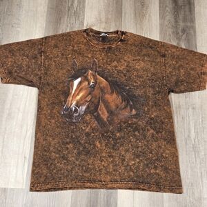 Vintage Habitat Y2K Horse Shirt Size Large **see Description**
